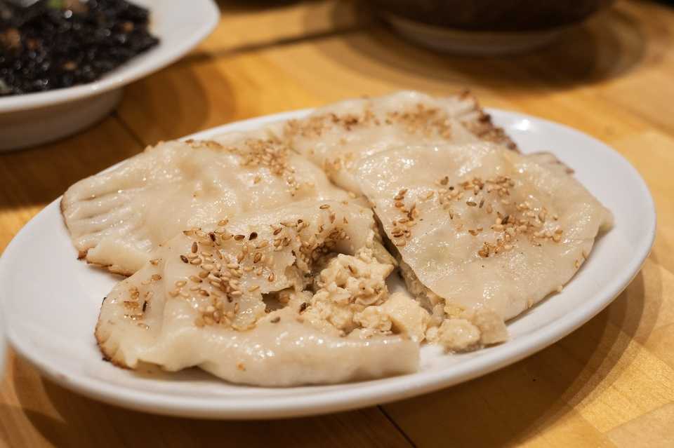 ネギ豆腐の焼き餃子（豆腐巻）