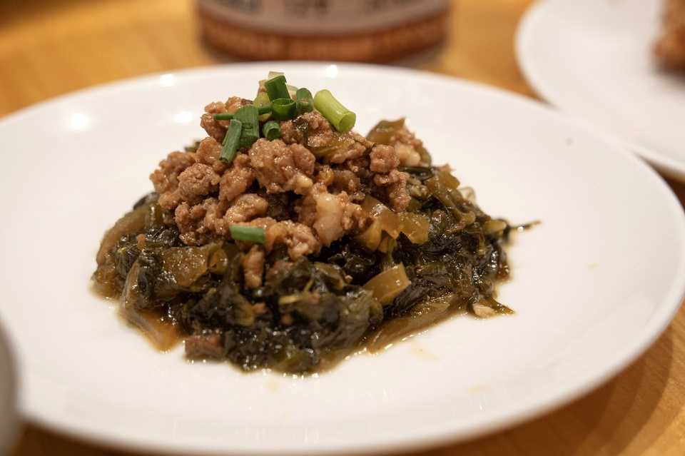 高菜の挽き肉和え(高菜肉末)