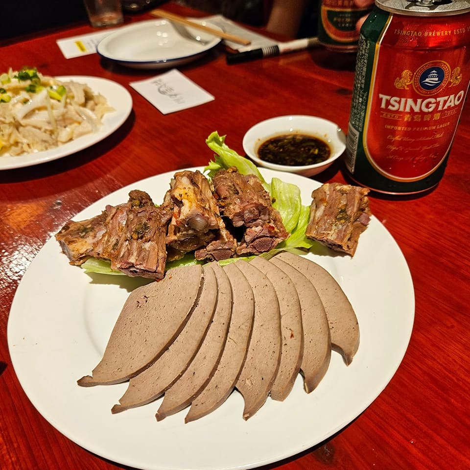 羊尾と豚レバー盛り合わせ