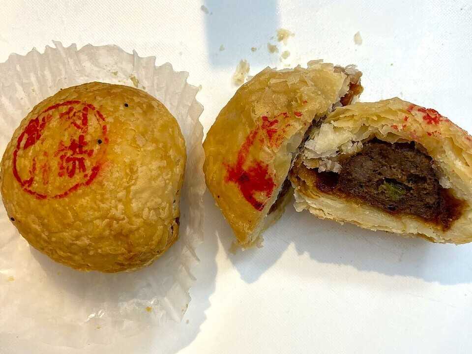 永祥生煎館の肉月餅