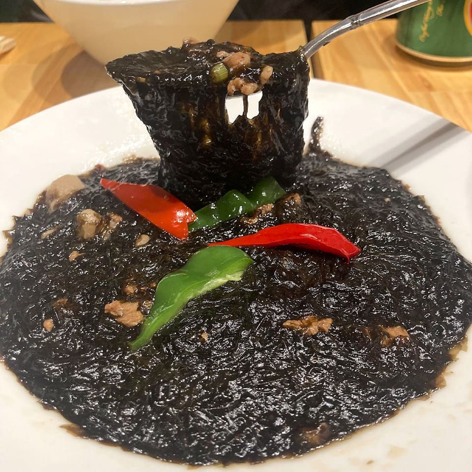 海苔と豚肉の炒め物(炒紫菜豬肉)