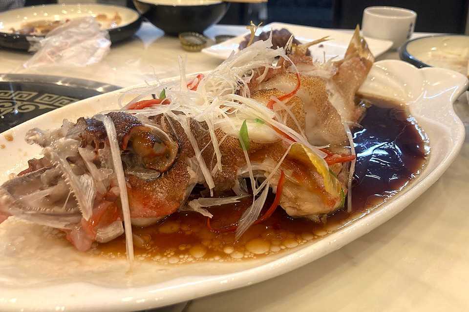 清蒸魚(蒸し魚)