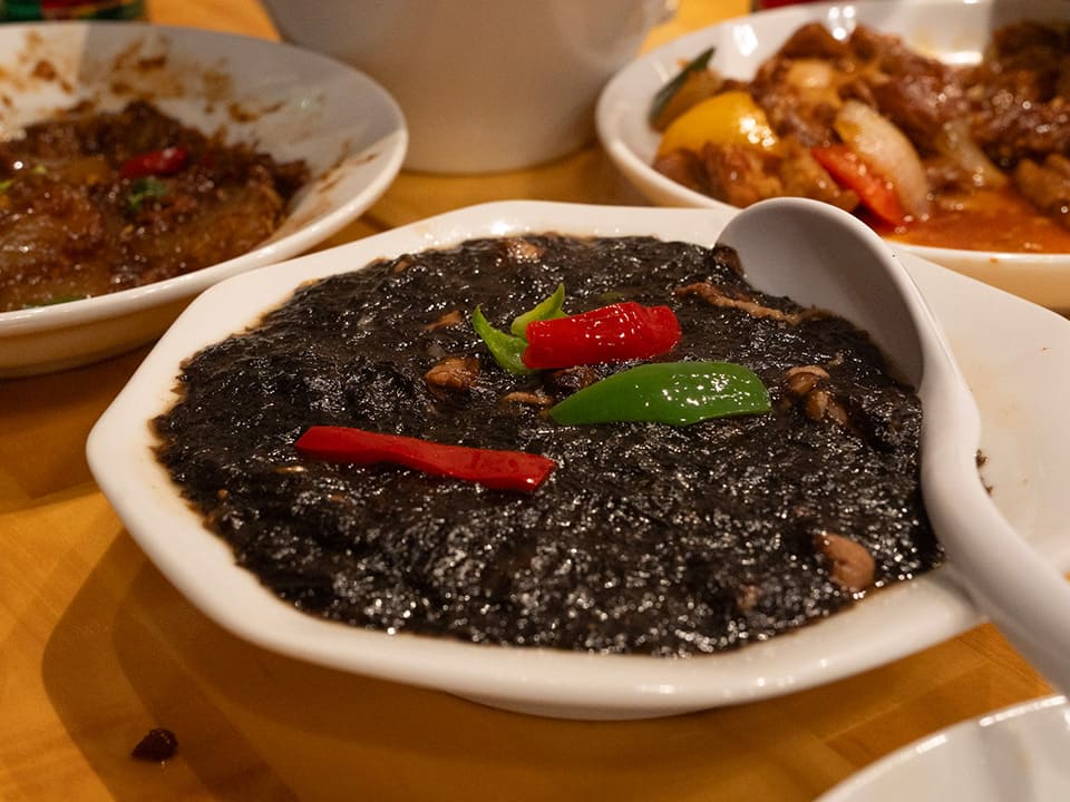 海苔と豚肉の炒め物