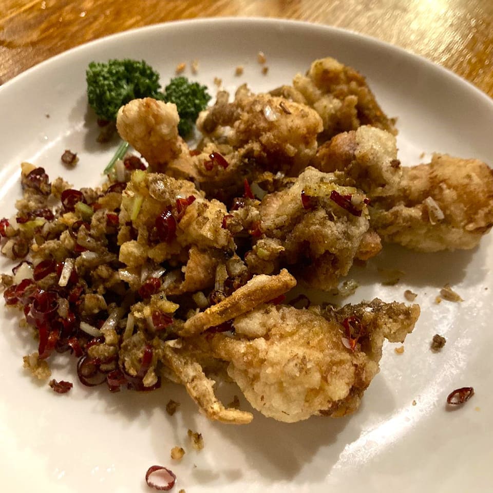 ソフトシェルクラブの山椒揚げ(椒盐软蟹)
