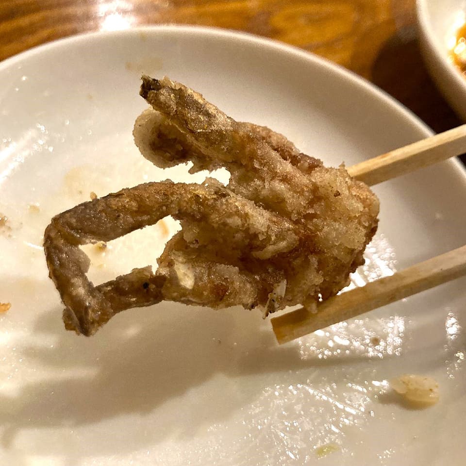ソフトシェルクラブの山椒揚げ(椒盐软蟹)