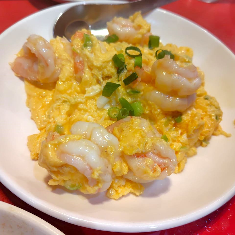 蝦仁炒蛋 (海老と卵炒め)