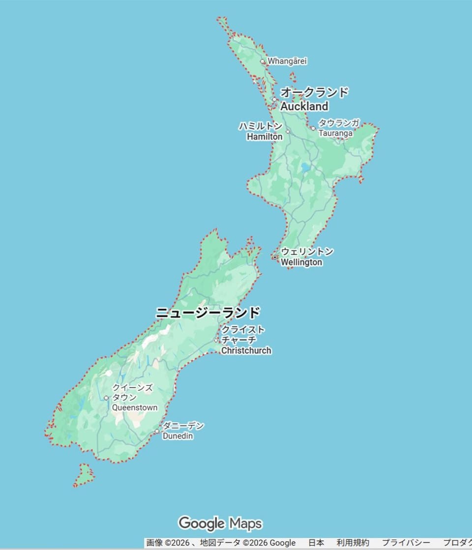 ニュージーランド地図