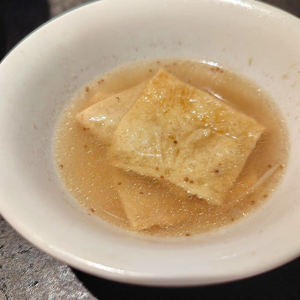 麻辣燙に入れた揚げ湯葉